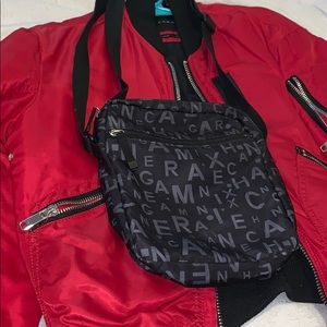 ZARA Bomber Jacket + Armami Exchange Strap